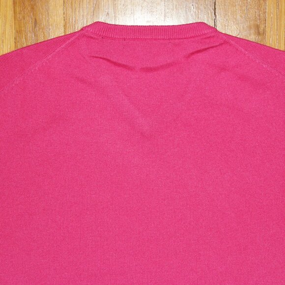 Greyson Clothiers Cheyenne V-Neck Golf Sweater M L XL Sasanqua Pink Merino Wool - Picture 4 of 5